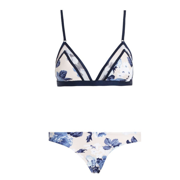 Floral Hydra Mesh Tri Bikini