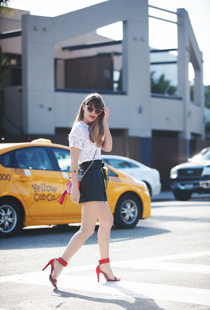 Downtown Leather Short