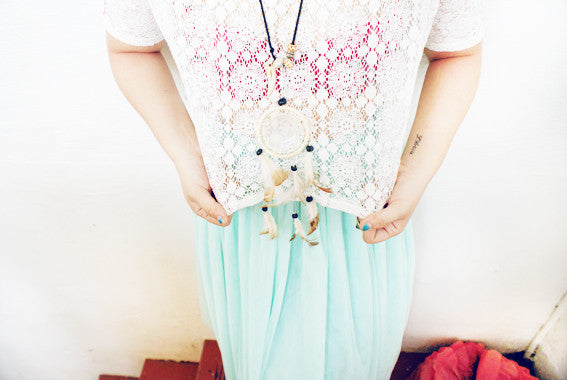 White Doily Top
