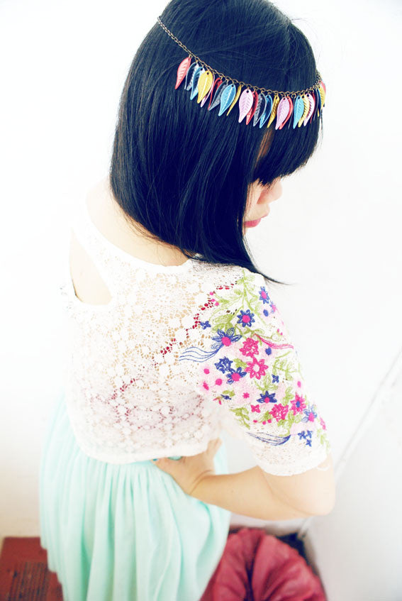 White Doily Top