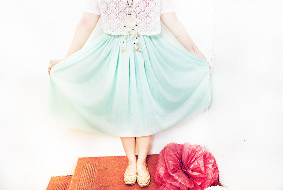 White Doily Top