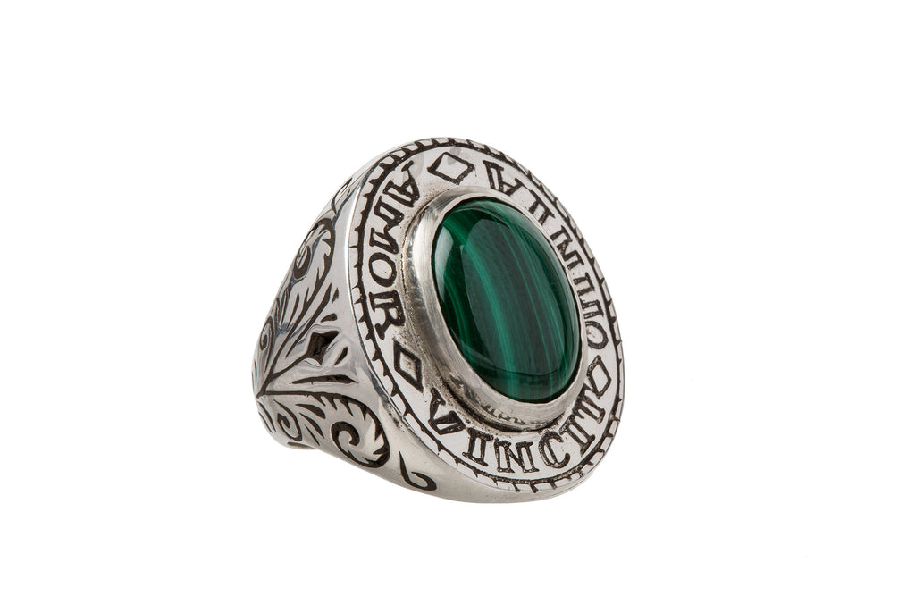 Silver - Malachite