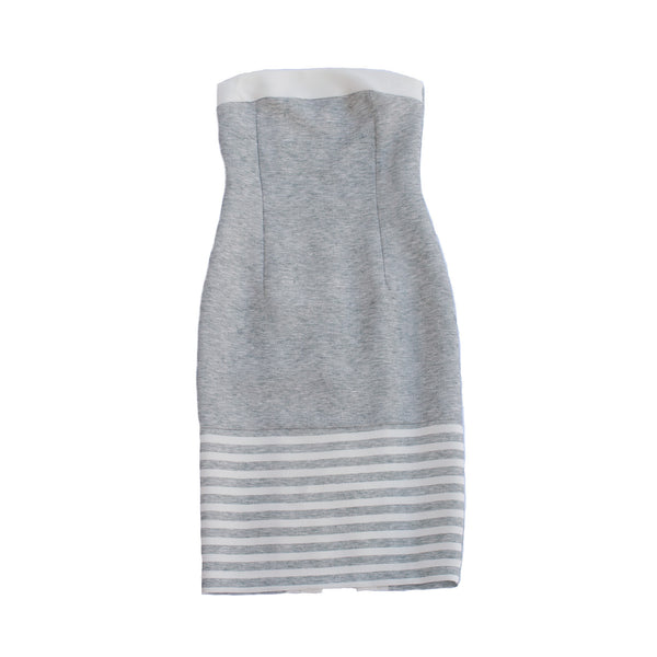 Marled Crepe Strapless