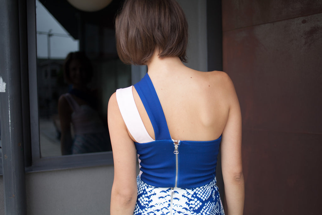 Cross Over Panel Bustier