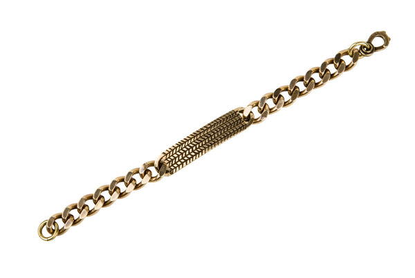 Rope Plaque ID Bracelet