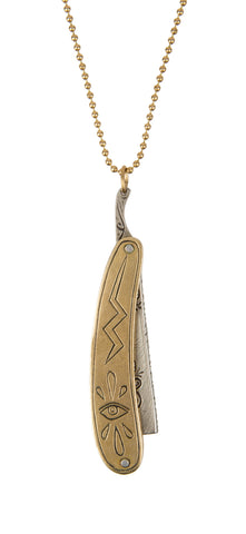 Razor & Sheath Necklace