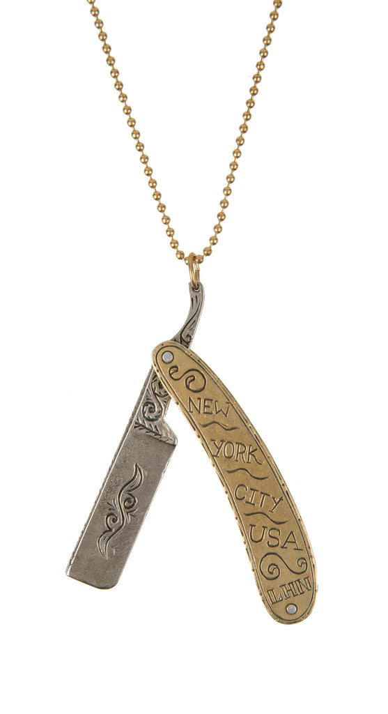 Razor & Sheath Necklace