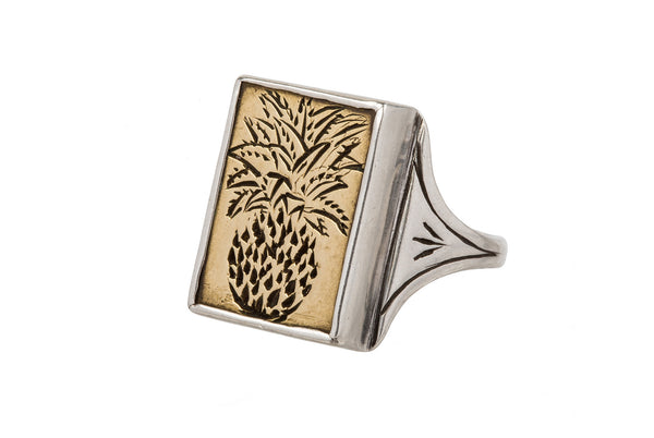 Pineapple Signet Ring