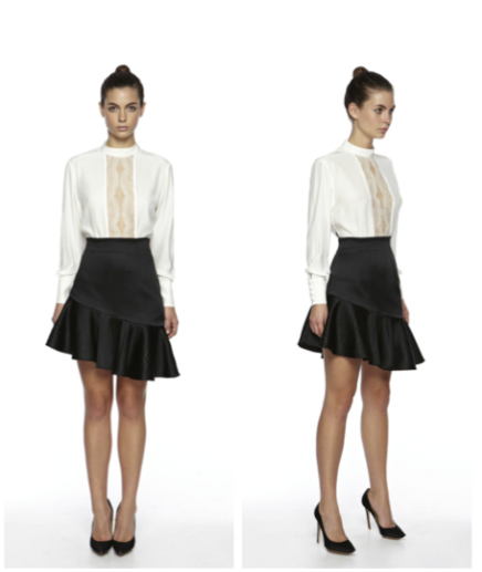 Silk Keyhole Bodice