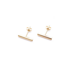 Bold Line Earings - Gold