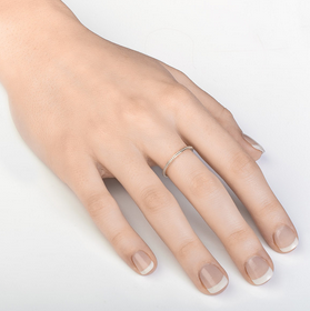 Petite Bead Ring - Silver