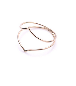 Two Drop Ring - Gold
