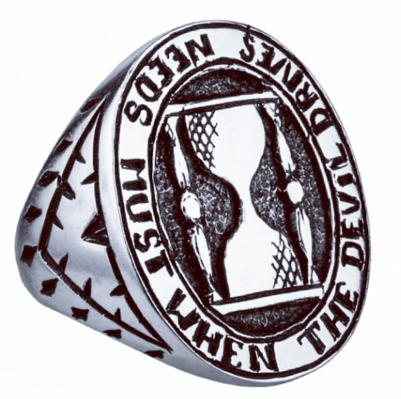 Hour Glass Signet Ring