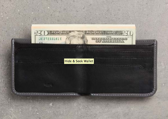 Hide and Seek Wallet Slate