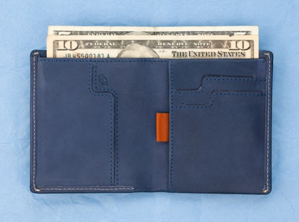 Note Sleeve Wallet Blue Steel
