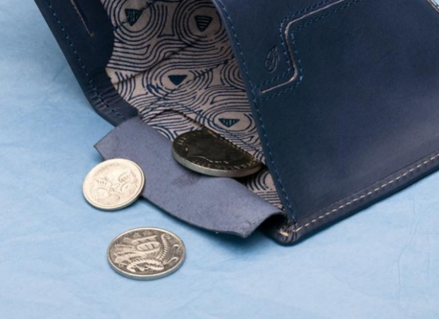 Note Sleeve Wallet Blue Steel