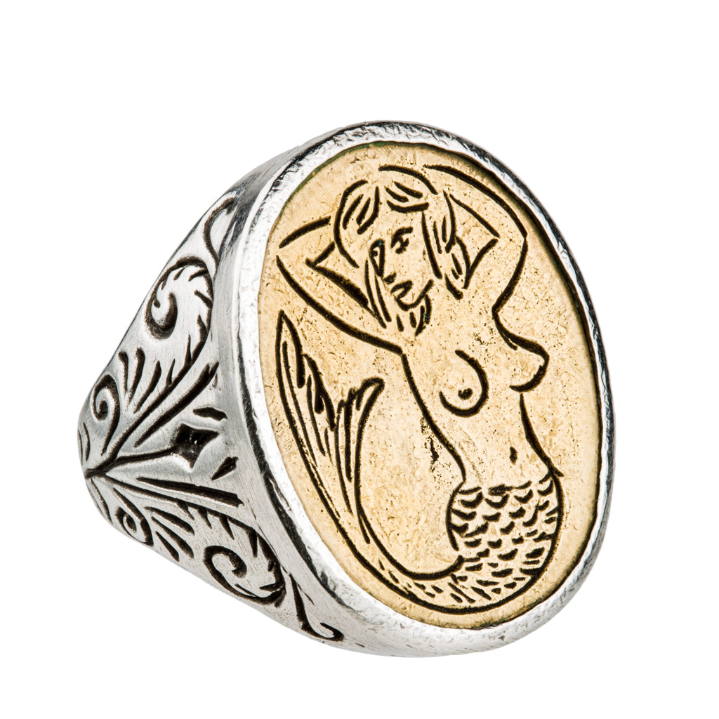 Mermaid Signet Ring